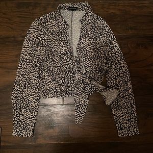 Pretty little thing cheetah print blouse - Large